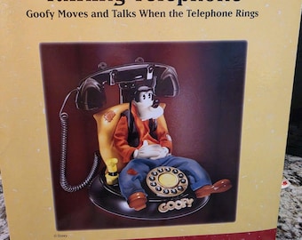 Goofy's Animated Talking Telephone - New In Box - NIB - Vintage 1990s