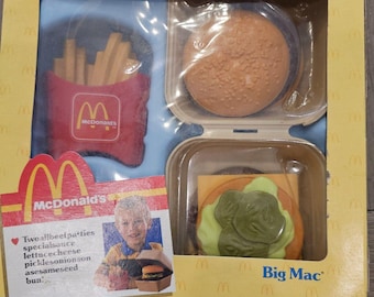 1988 Fisher Price McDonald&#39;s Fun with Food Big Mac Set, in original box