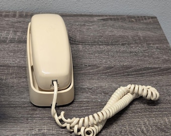 Vintage AT&T Trimline 210 Phone Touchtone Wall/ Table Telephone W/Cords Used