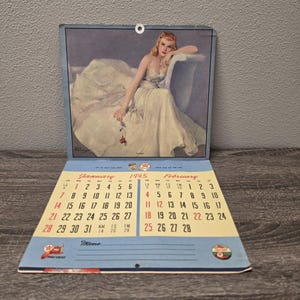 Vintage Calendar 1940s - Etsy