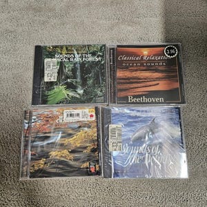 Gentle Persuasion Relaxation Calming Meditation Ocean Rain Forest Lot of 4