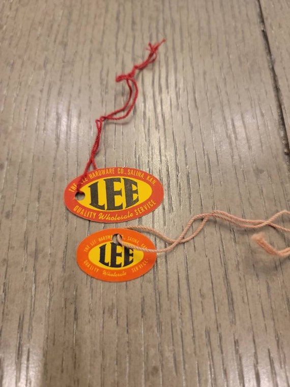 Vintage Lee Hardware Company Tag Price Tag 2 Sizes Salina Ks Etsy