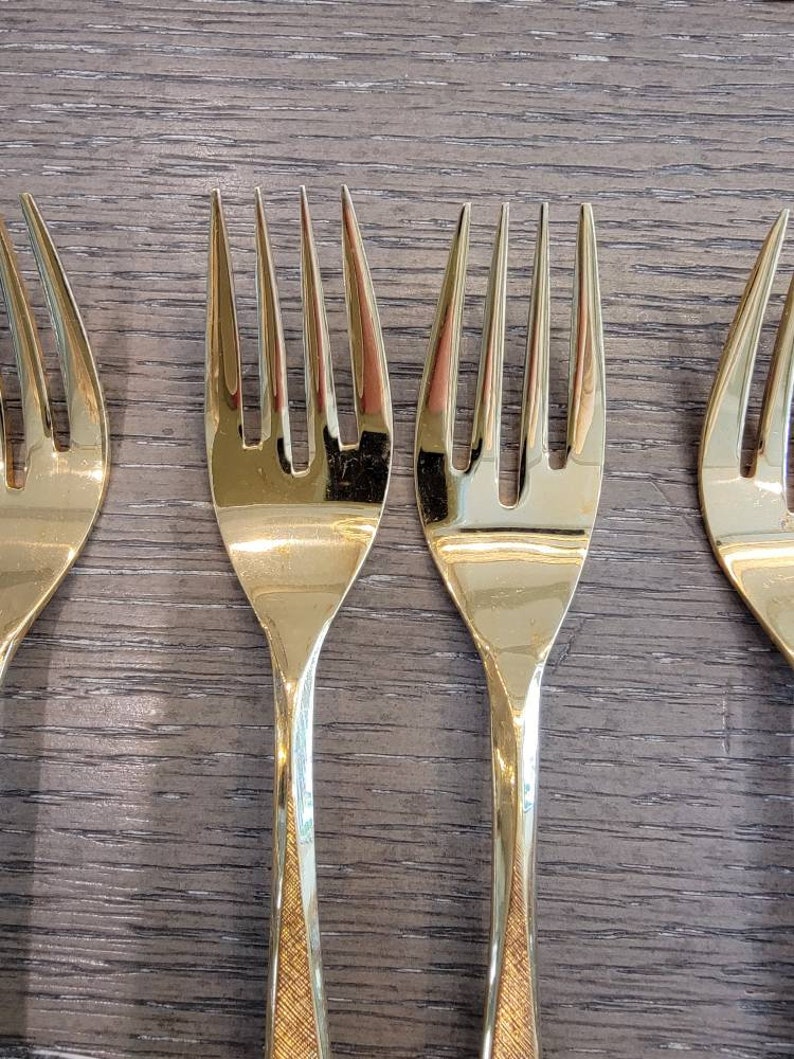 Vintage Japan Northland Flatware Gold 8 Place Setting Etsy