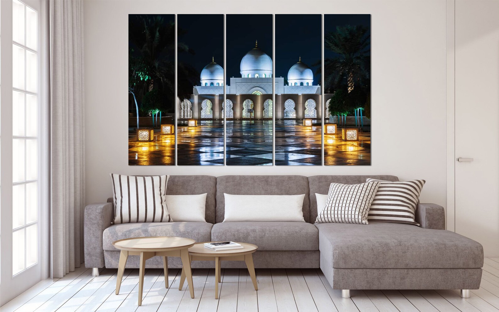 Abu Dhabi Canvas United Arab Emirates Wall Decor Sheikh  Etsy