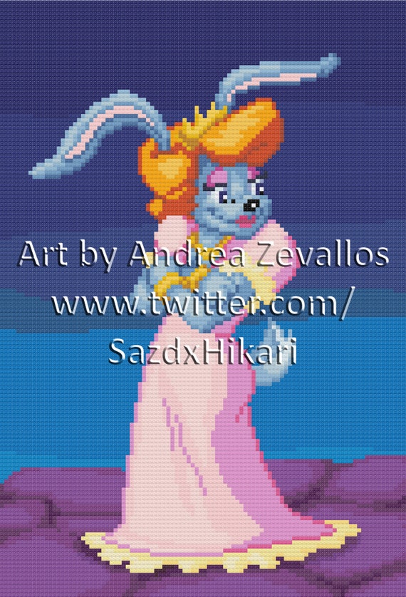 Eva Earlong From Jazz Jackrabbit Cross Stitch Pattern By Etsy