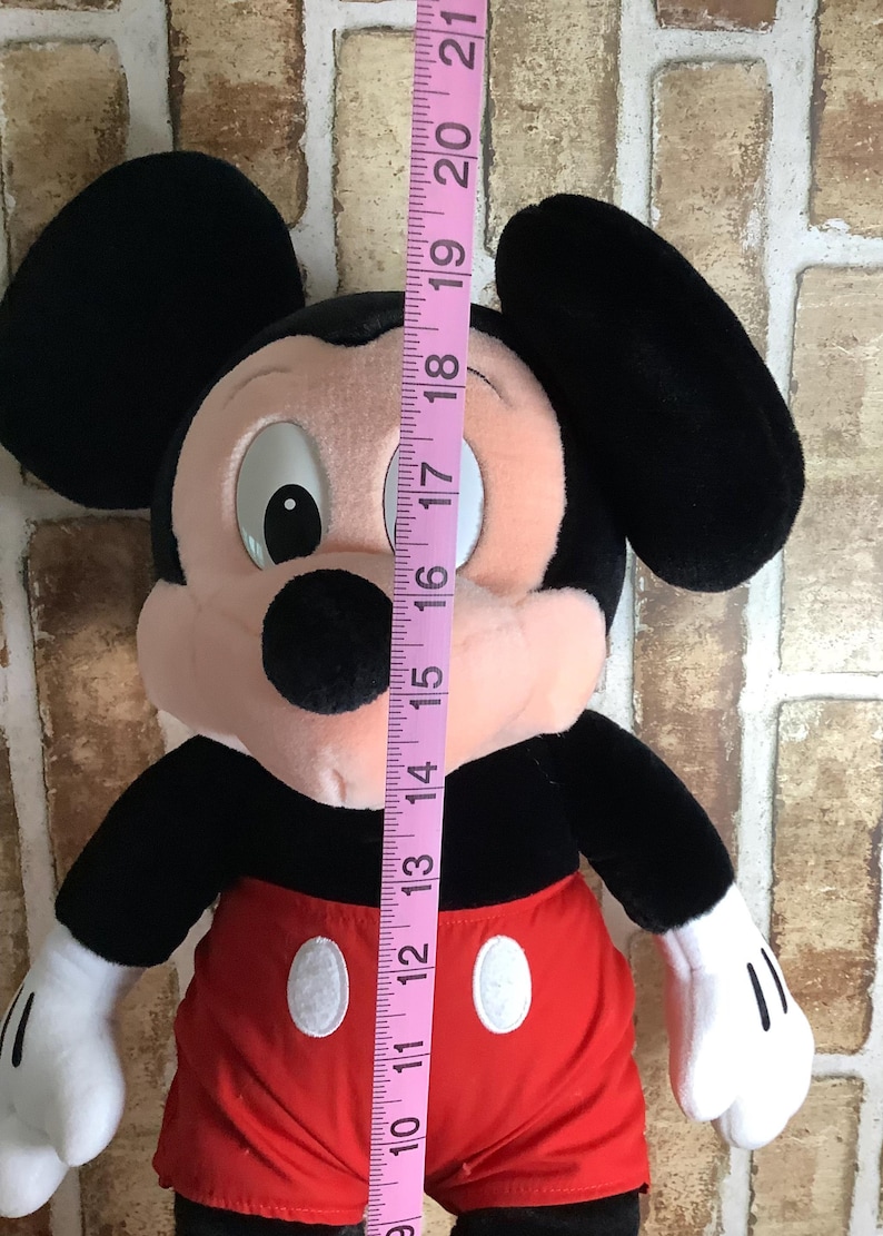 1990s Walt Disney World Mickey Mouse Plush , Large Vintage Park Exclusive Style Collectible bild 4