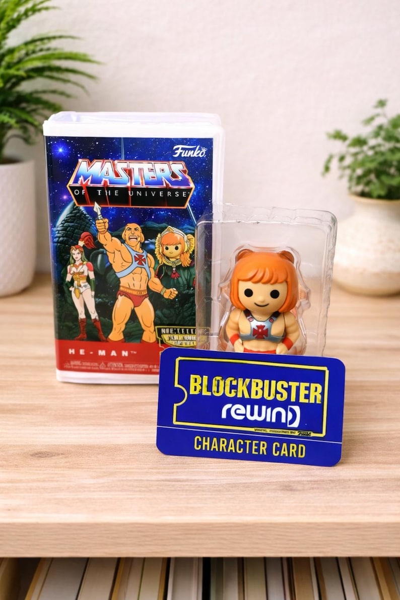 Funko Rewind Masters of the Universe He-man Figure With Blockbuster ID ...