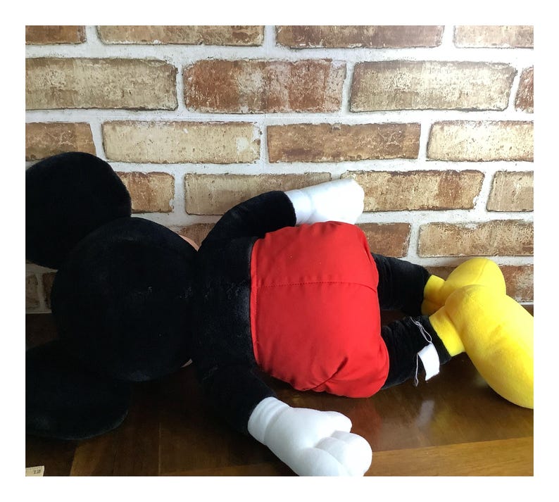 1990s Walt Disney World Mickey Mouse Plush , Large Vintage Park Exclusive Style Collectible bild 9