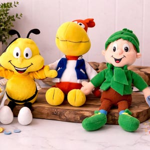 Vintage General Mills Breakfast Pals Plush Set, 90s Cereal Mascots