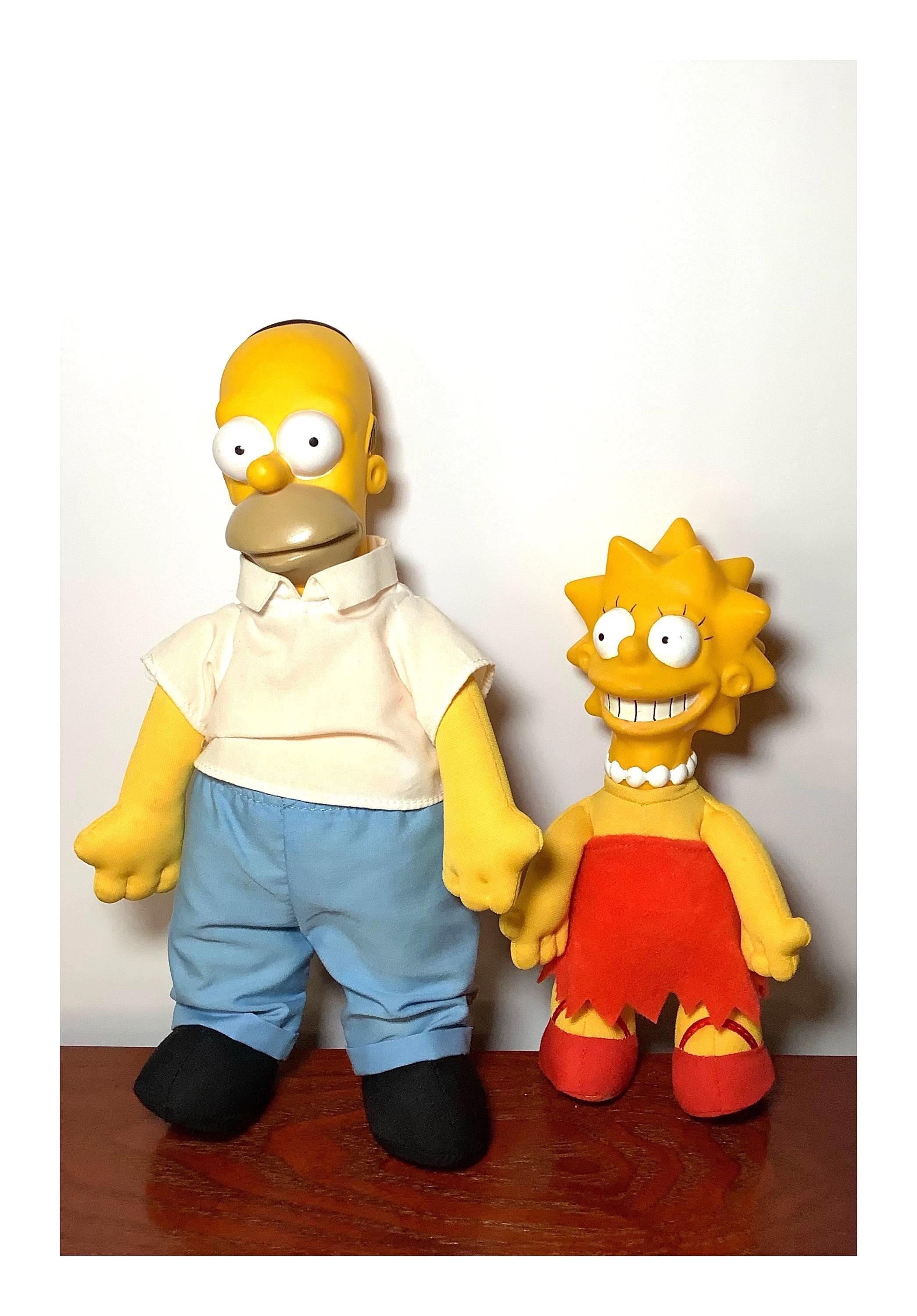 Vintage 1990 the Simpsons Homer and Lisa Plush Dolls – Retro 90s