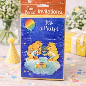 Vintage American Greetings Care Bears Party Invitations-1980s