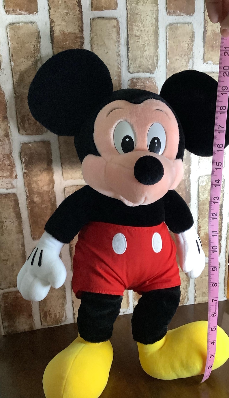1990s Walt Disney World Mickey Mouse Plush , Large Vintage Park Exclusive Style Collectible bild 2