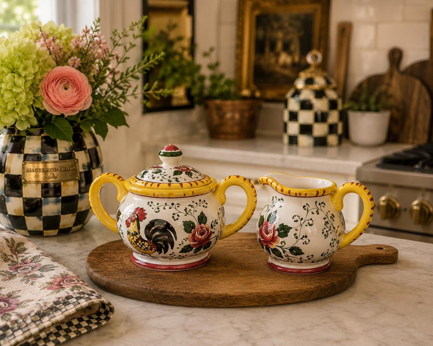 Vintage Rooster Canister Set - Etsy