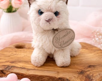 Plush Small Yomiko Classic Stuffed Himalayan Kitten Plush Animal