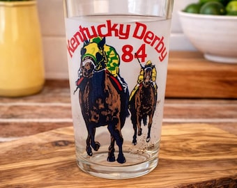 1984 Kentucky Derby Collectible Mint Julep Glass, Churchill Downs Horse