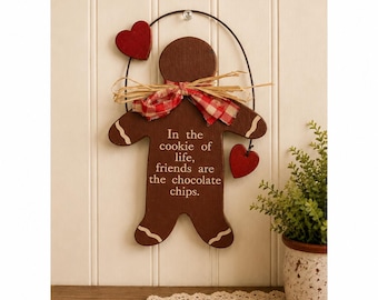 Gingerbread Man Decorative Wall Hanging