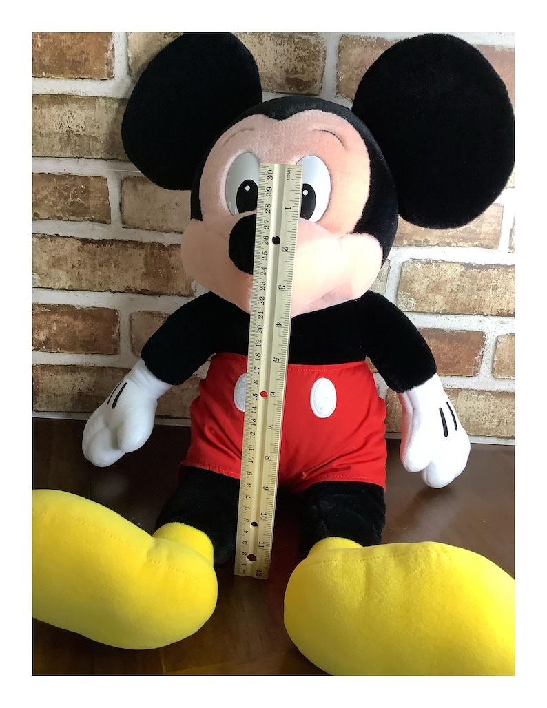 1990s Walt Disney World Mickey Mouse Plush , Large Vintage Park Exclusive Style Collectible bild 5