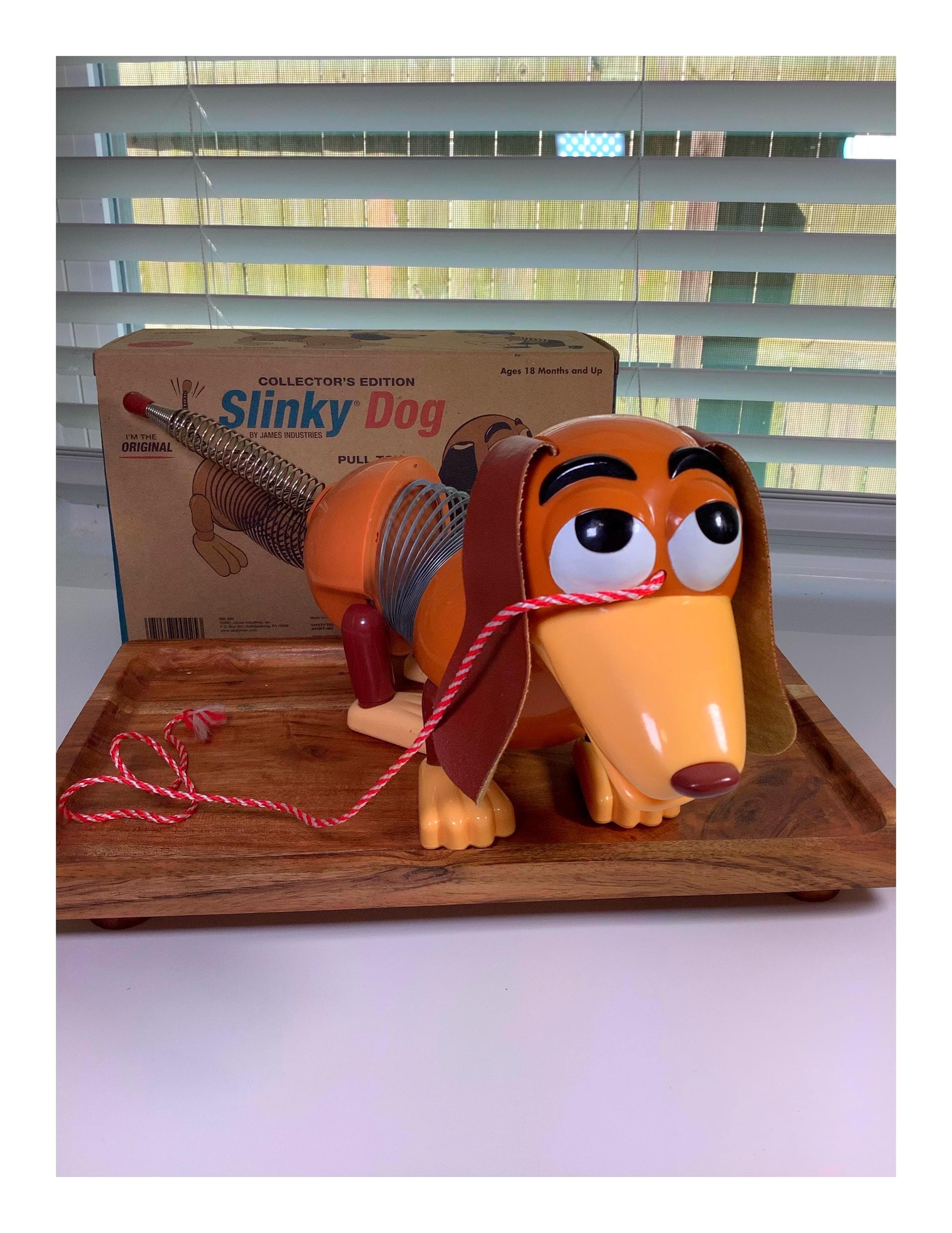 Vintage Disney Slinky Dog, Collector's Edition Pull Toy - Etsy