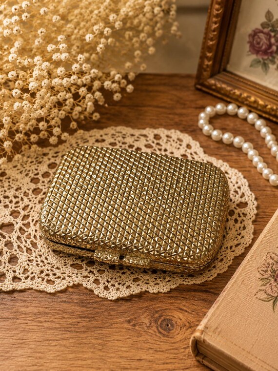 1960s Revlon Love Pat Blush Compact | Hollywood Regency Vanity Collectible