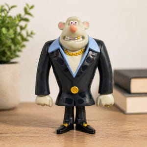 Flushed Away Whitey Figure | 2006 McDonald’s Happy Meal Collectible Toy