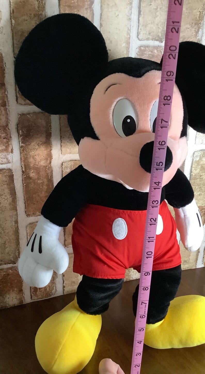 1990s Walt Disney World Mickey Mouse Plush , Large Vintage Park Exclusive Style Collectible bild 7