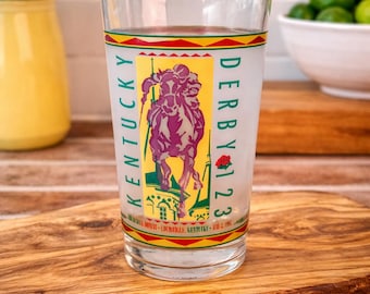 1997 Kentucky Derby Collectible Mint Julep Glass, Churchill Downs Horse