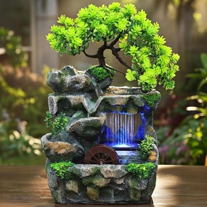 Bonsai Tree Water Fountain - Etsy