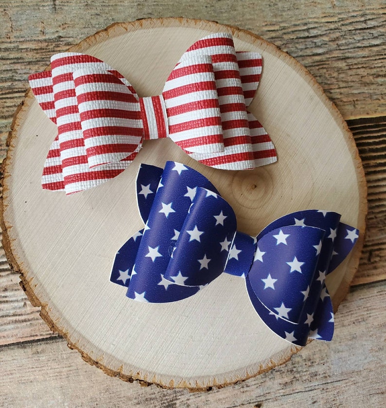 Stars and stripes bows
