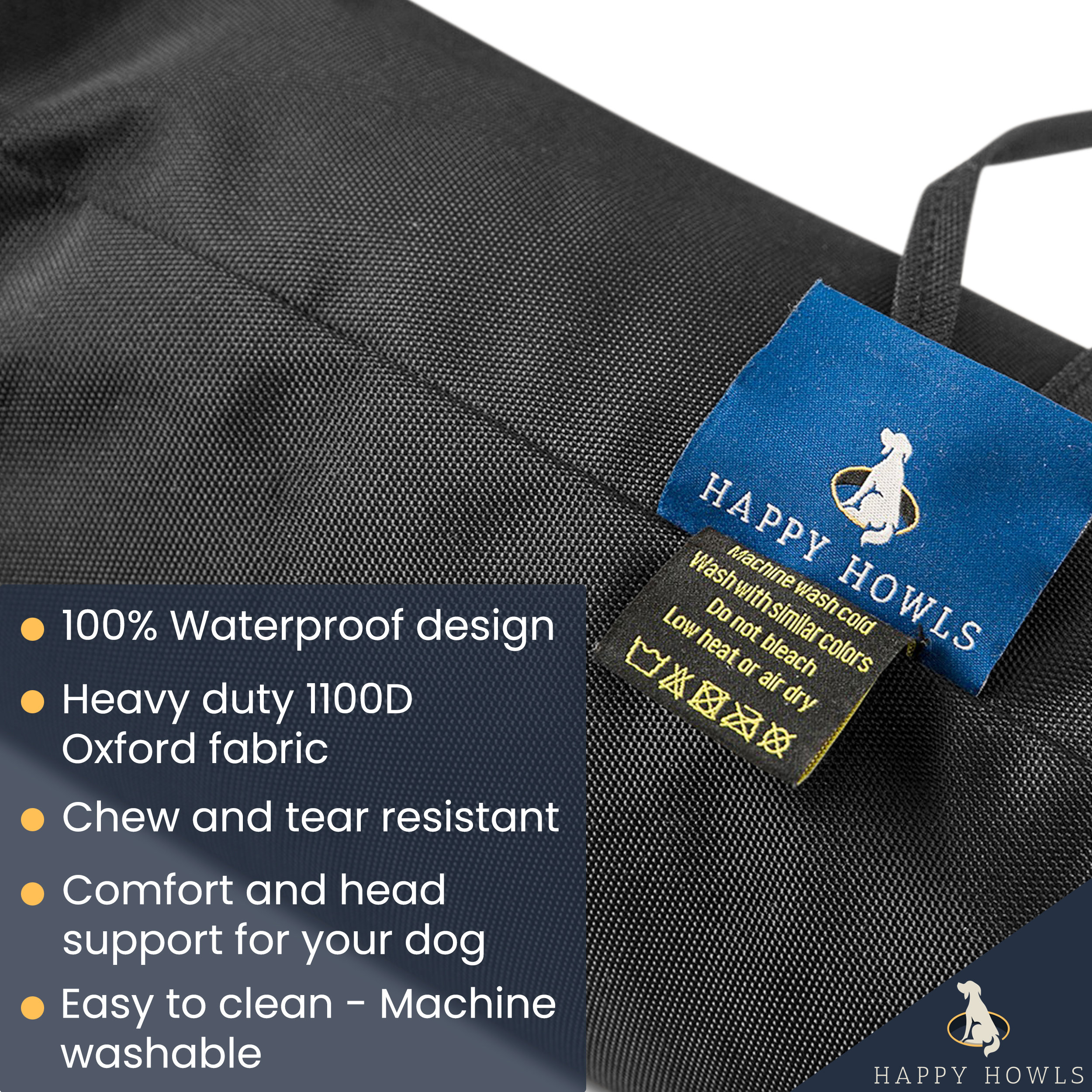 Gallery Detail: Waterproof Dog Crate Bumper Heavy Duty Kennel Cushion