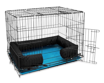 Waterproof Dog Crate Bumper | Heavy Duty Kennel Cushion | Washable Puppy Crate Liner