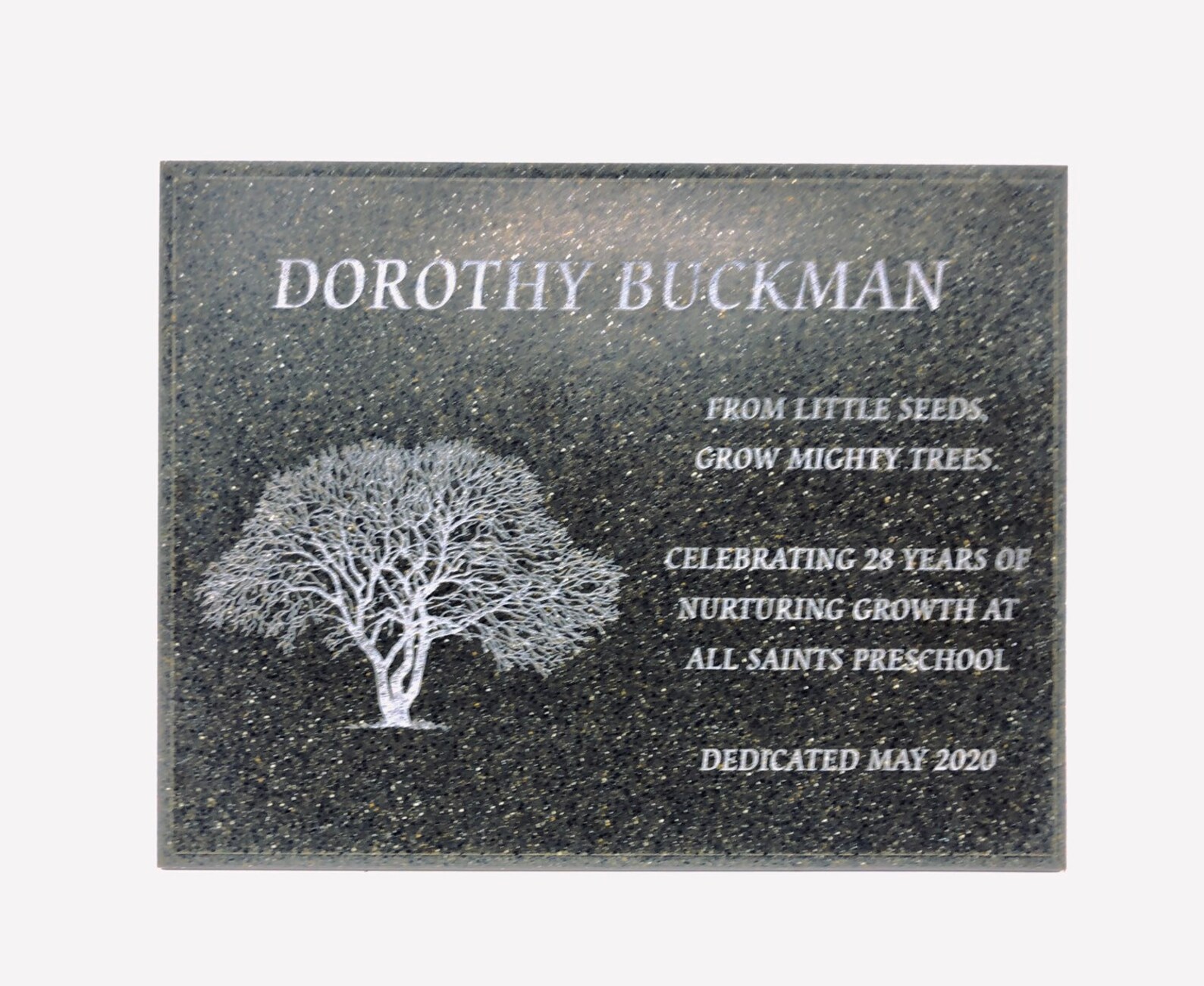 Personalized Engraved Outdoor AcrylaStone Plaque Garden Etsy