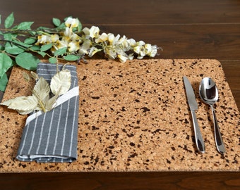 Cork Tablemats Choco Chip, Stylish Cork Tablemats, Sustainable Cork Gifting, Rectangular Cork Tablemats, Best Housewarming gift