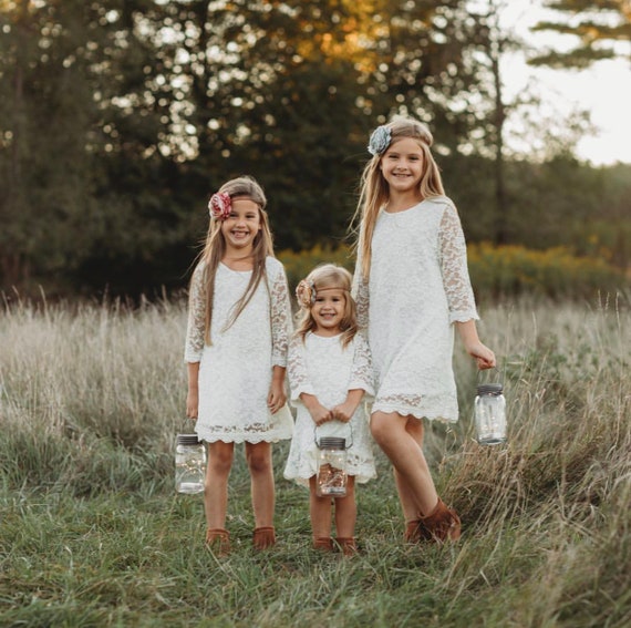 flower girl dress rustic