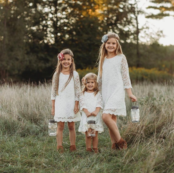 Simply Grace Lace Flower Girl Dress 