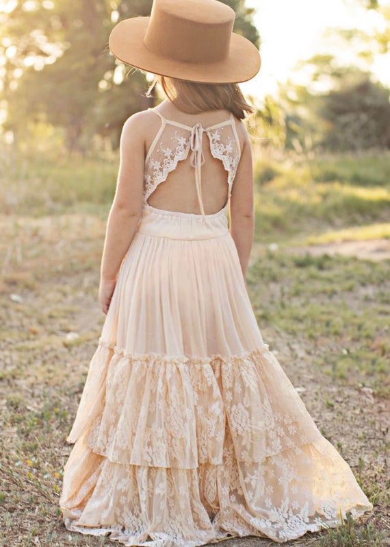 cream boho dress