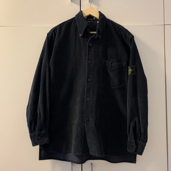 Stone Island A/W 1994 Navy Blue Jumbo Corduroy Ove