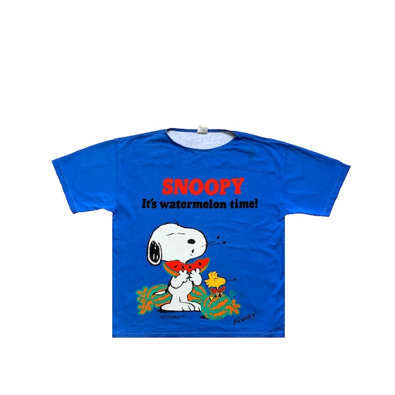 Movie Cartoon Network Snoopy Vintage Big Logo Time