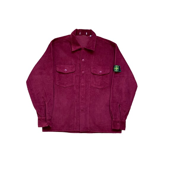 Stone Island A/W 1994 Red Jumbo Corduroy Overshirt