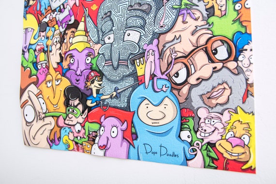 The Ultimate Cartoon Collage - Etsy The Ultimate Cartoon Collage - Etsy