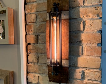 Wood Wall Sconce - Wine Barrel