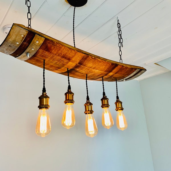 Wine Barrel Chandelier - Etsy