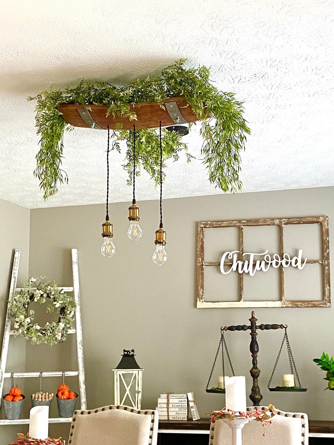 Wine Barrel Chandelier - Etsy