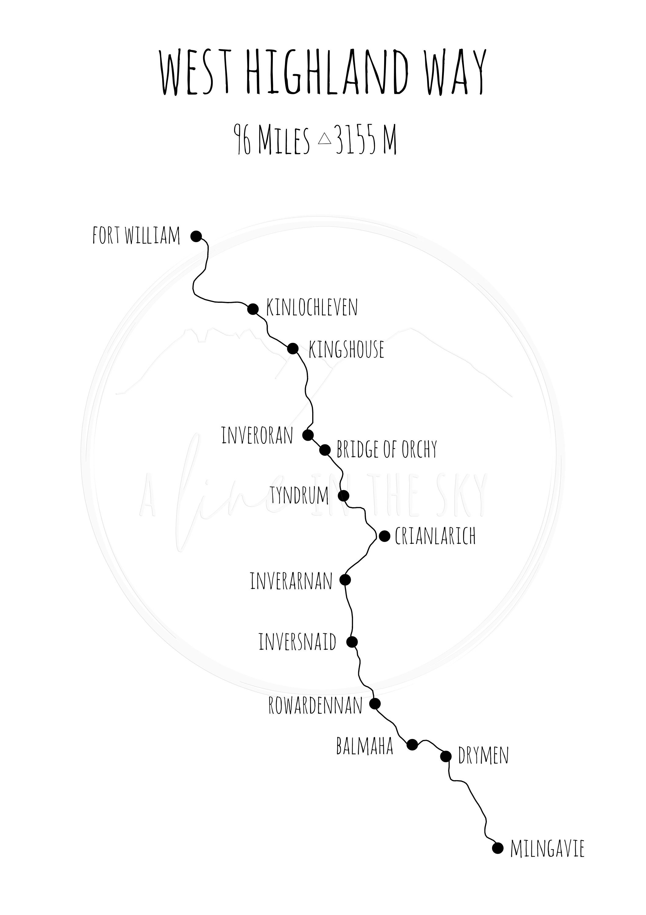 West Highland Way Print Scotland Print Scotland Mountains Etsy