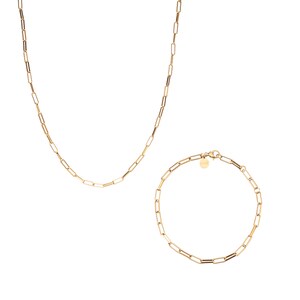 Trendy set of necklace and bracelet, filigree Mahahual jewelry set in timeless design, modern women&#39;s jewelry, gift for girlfriend