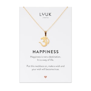 Colar espiritual de yoga com símbolo Om I Aum Colar I com Chakra Goa I Zen Yoga Lover Colares I Buddha I Lucky Charm