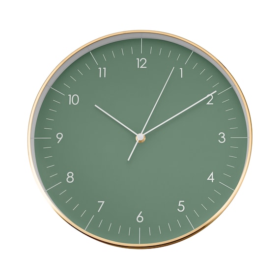 Minimalist Wall Clock With Silent Quartz Movement and No Ticking