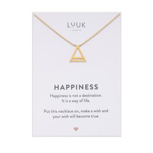 Zierliche Damen Halskette mit Dreieck Anhänger I V Form I Triangel I geometrische Kette I Geschenk Freundin I Freundschaftskette I Frau