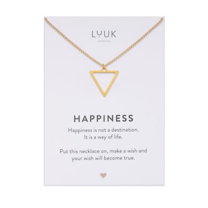 Filigrane Damen Halskette I Dreieck Anhänger I Dreieckskette I Triangel I Geometrische Kette I  Geschenkidee Freundin I Minimalistisch