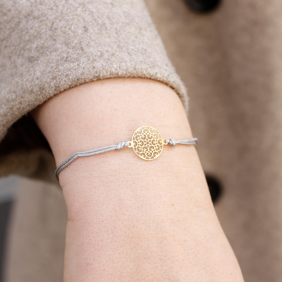 Bracciale con ciondolo di montagna: gioielli Wanderlust in