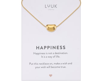 Minimalist Necklace With Bean I Bean Pendant I Coffee Bean I